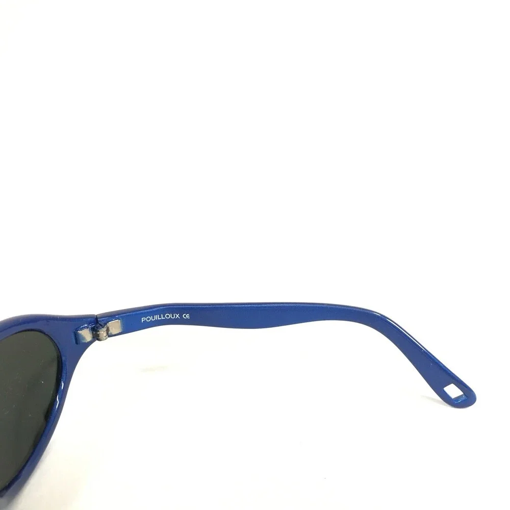 Vuarnet Kids Sunglasses B400 Blue Round Frames with Black Lenses 50-20-110